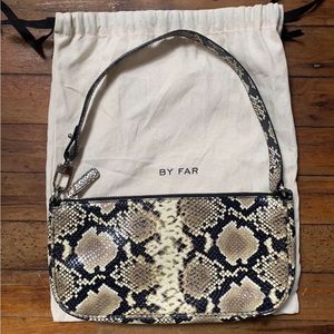By Far Snakeskin Rachel bag